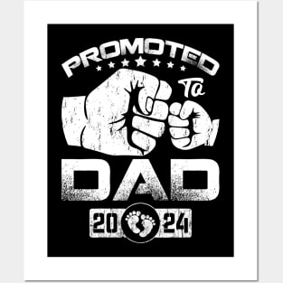 Promoted To Dad Est 2024 Father's Day Posters and Art